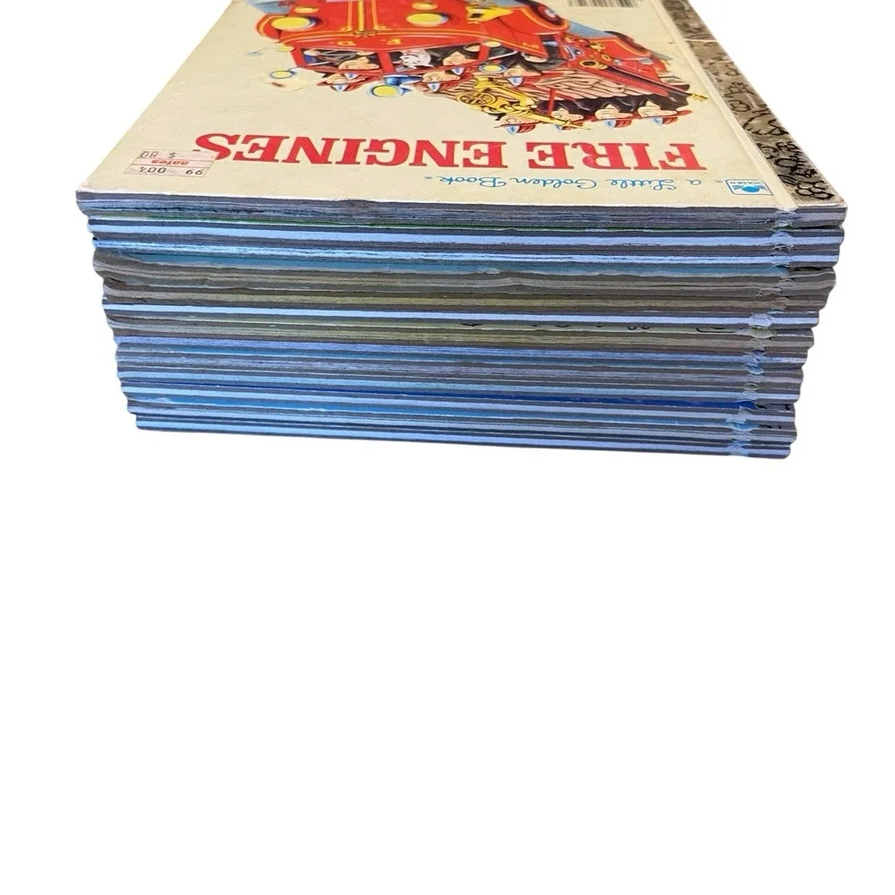 13 Little Golden Books & 3 First Little Golden Books Fire Engines